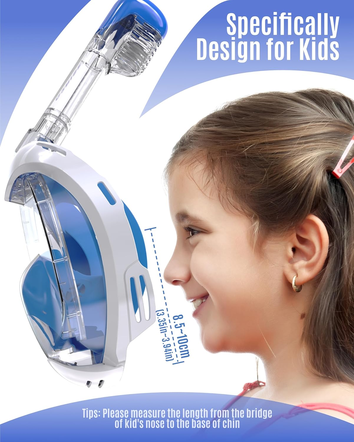 G2RISE Full Face Snorkell Mask Snorkel Set Kids image number 3