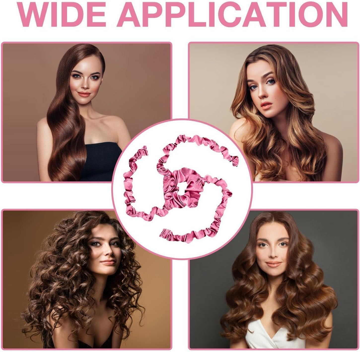 Hair Curler for Long Hair Curls - Hair Curling Wrap | Hair Rollers for Heatless Curls | Soft, Comfortable, Breathable, Easy to Use Heatless Curls Overnight for Short, Long Hair, Women, Girls image number 1