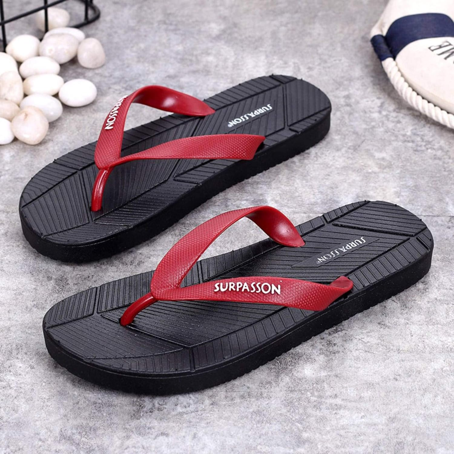 Flip-Flops Students Summer Fashion Non-Slip Korean Style Beach Shoes Lovers Flat Harajuku Style Flip Flops Men image number 5