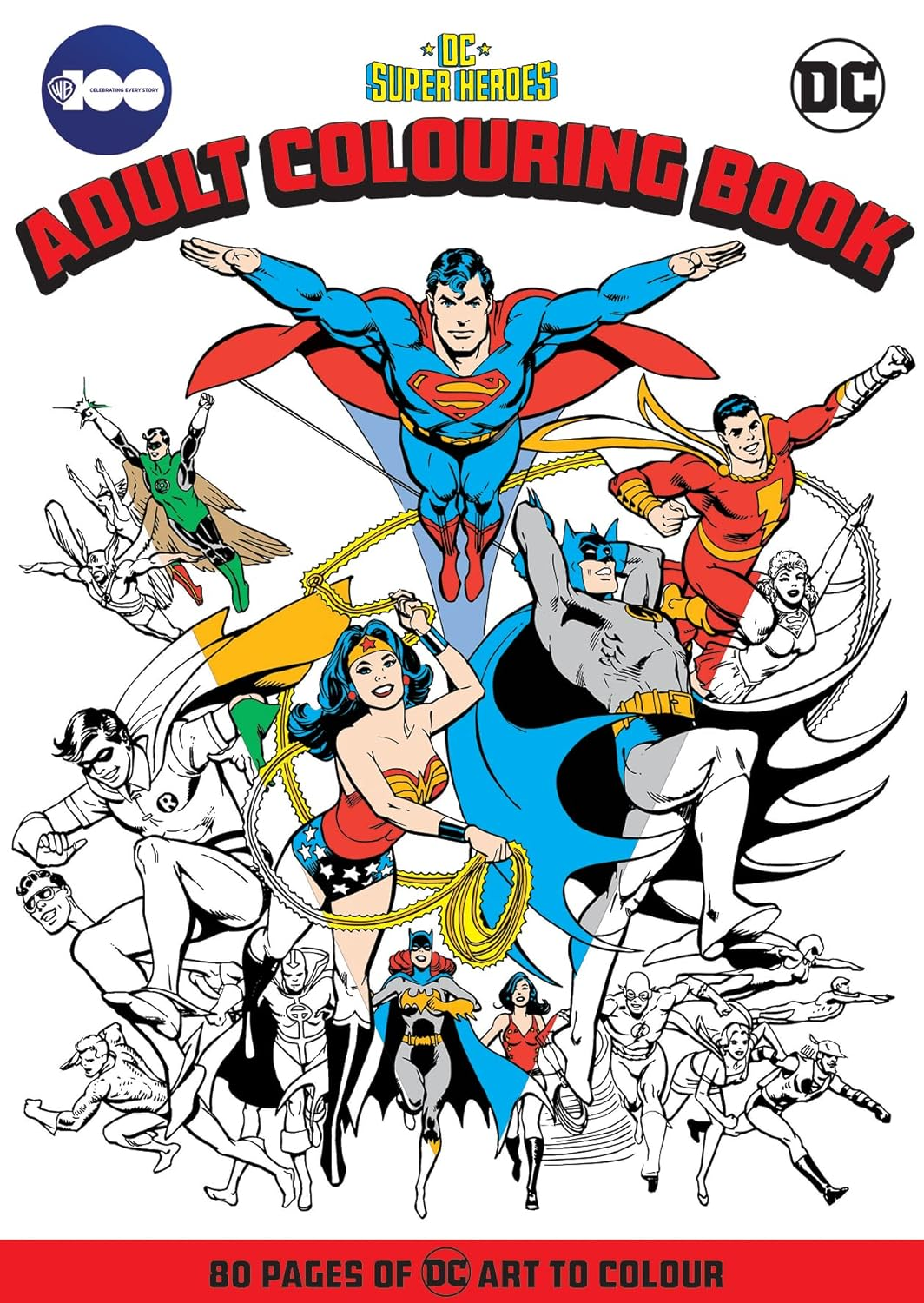 Justice League: Adult Colouring Book (Warner Bros. 100Th Anniversary)