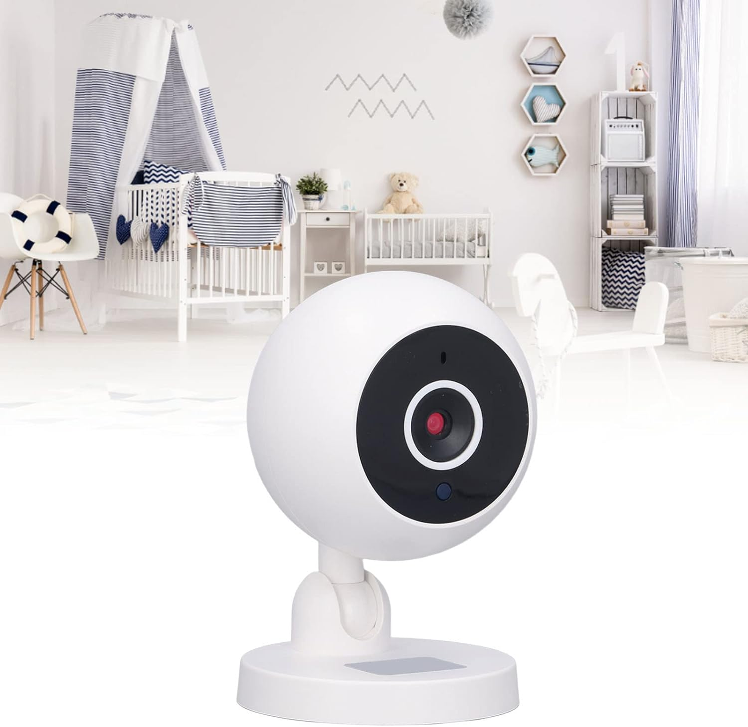 Baby Monitor, HD 1080P Smart Wifi Remote Viewing Smart Baby Camera Monitor with Night Vision, Two Way Talk, Motion Detection, Adjustable Angle, Security Camera for Baby Monitor image number 2