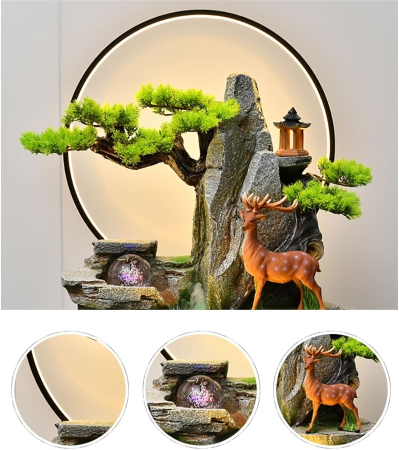 Outdoor Fountain Chinese Water Fountain, Living Room Courtyard Floor Decoration, Garden Office