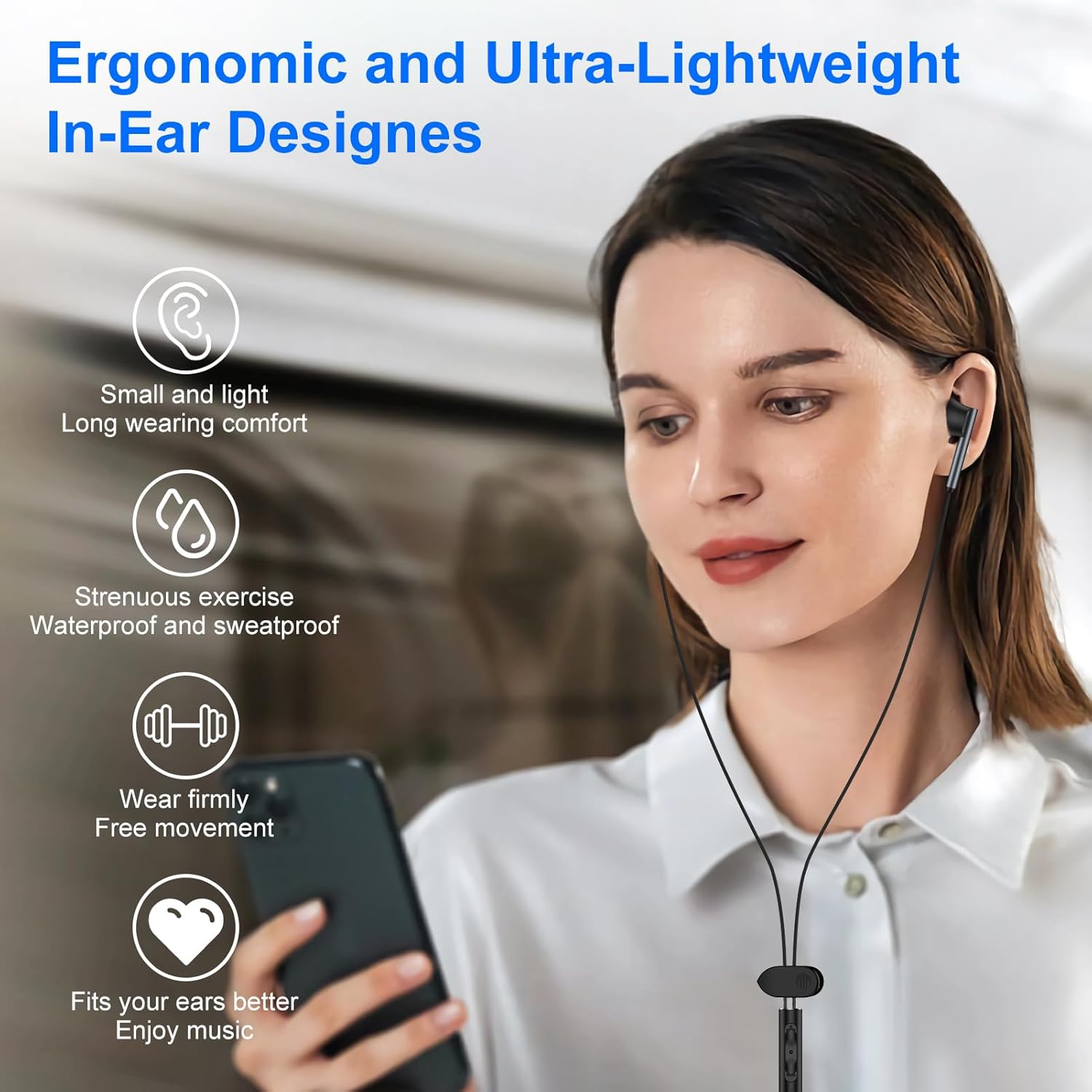 USB C Headphones Wired Earbuds for Iphone 16E/16 Pro Max/16 Pro/16 Plus/16/15,Android Type C Hifi Stereo Earphones Wired with Mic & Volume Control for Samsung Galaxy S25 Edge/S24 Fe,Google Pixel 9/8/7 image number 4