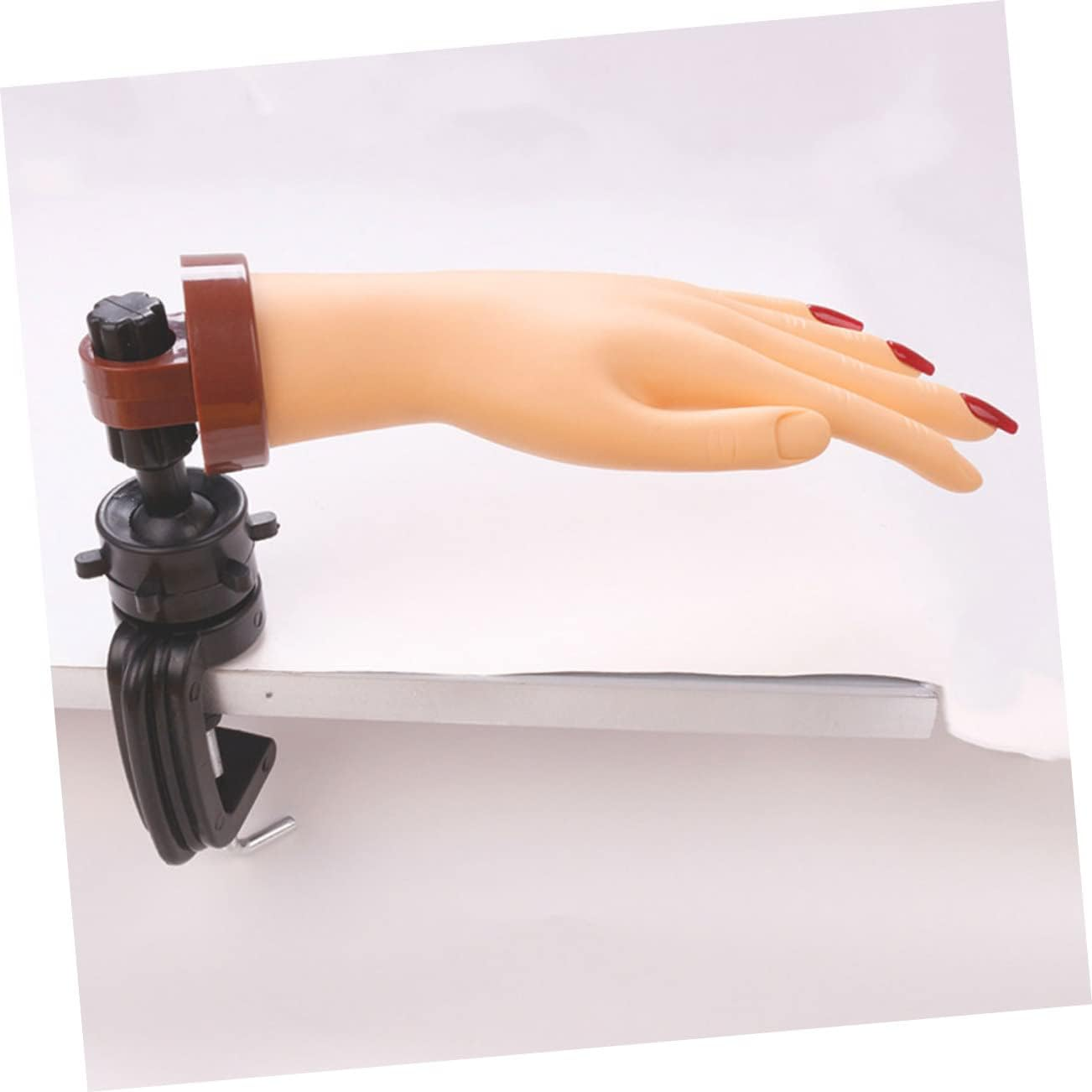 PENIKOKO Realistic Fake Hand Model for Nail Art Practice Flexible Manicure Training Tool with Smooth Surface Reusable Nail Art Practice Hand for Beginners and Professionals image number 4
