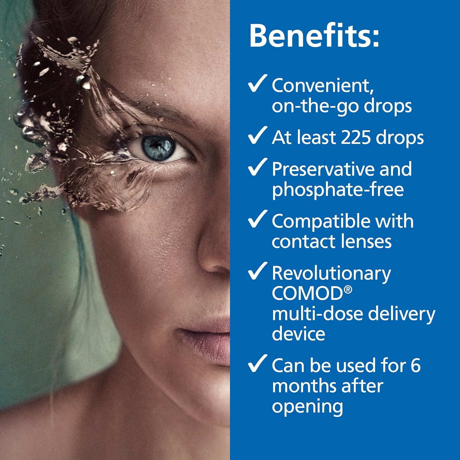 Hylo-Forte Eye Drops - Thick Dry Eye Drops for Severe Dry Eye Treatment. Suitable Post Operative and Contact Lenses Use. Long Lasting Preservative Free, 7.5 Ml