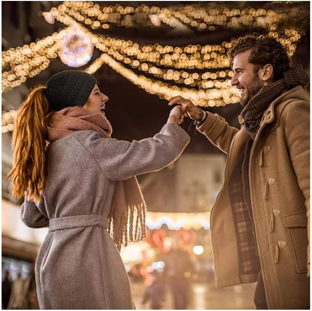 Idopick Satin Lined Winter Beanie Hat for Men Women, Warm Knit Hat Breathability & Elasticity Snow Cap Hat for Cold Weather image number 5