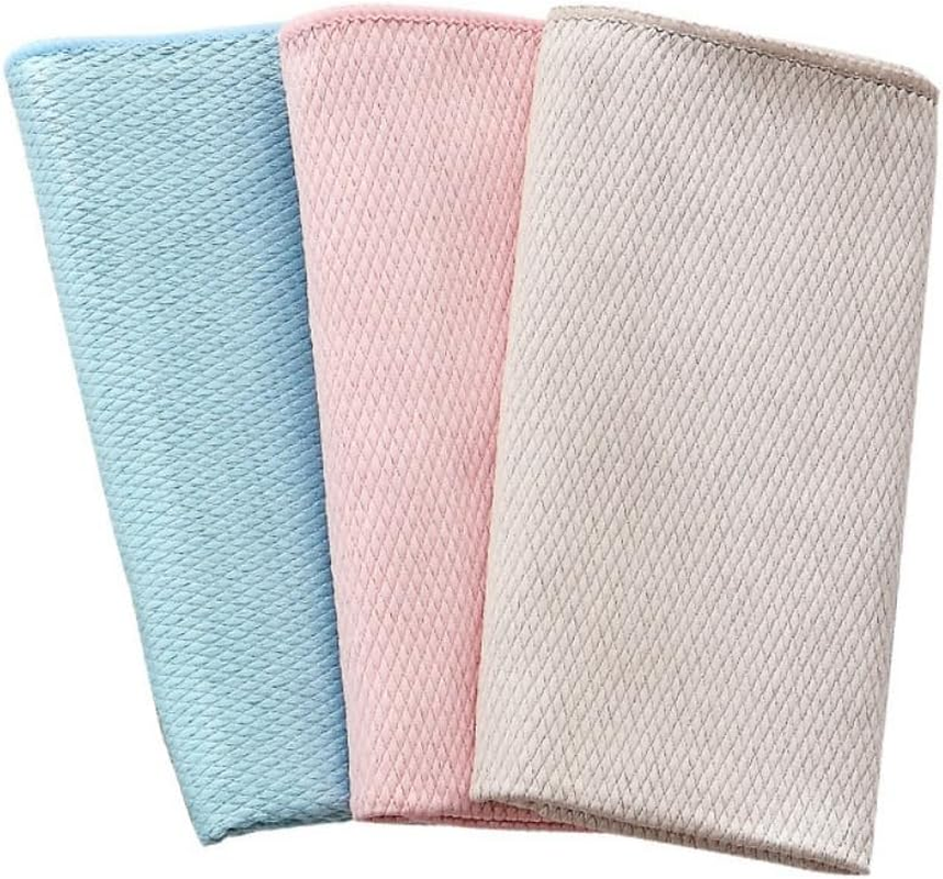 5 Pack Good Home Reuseable Cleaning Cloth, Household Ultra Absorbent Cleaning Towel for Cleaning Glass, Special Kitchen Microfiber Dishtowels for Everyday Kitchen Basic, 30&times;40 CM (5, 5 Colors) image number 2