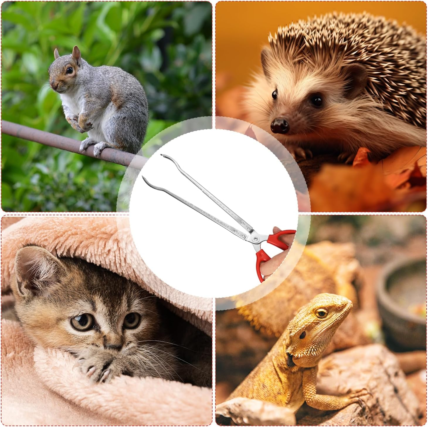 Reptile Feeding Tongs, 15 Inch Snake Feeding Tongs Anti-Skid Easy-Grip Extra Long Tweezers for Terrarium Corn Ball Python Accessories Axolotl Bearded Dragon Feeding Supplies image number 3