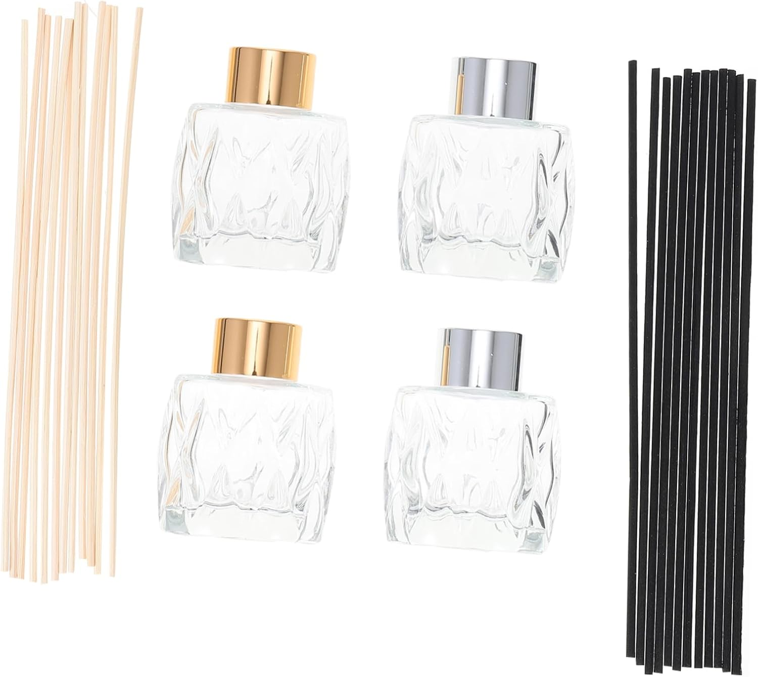 Empty Glass Fragrance Jars Aromatherapy Containers for Himalayan Salt Diffuser image number 3