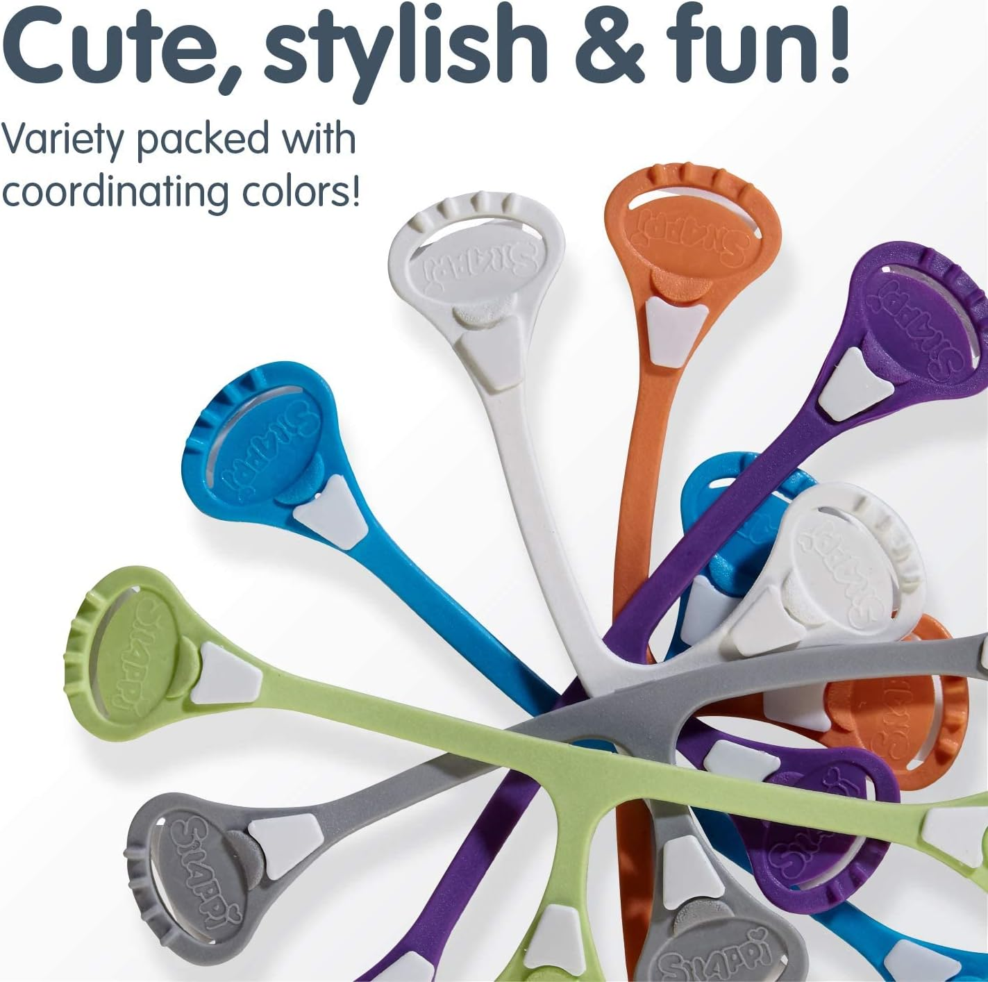 Snappi Cloth Diaper Fasteners - Pack of 5 (2 Mint Green 2 White 1 Blue) New image number 1