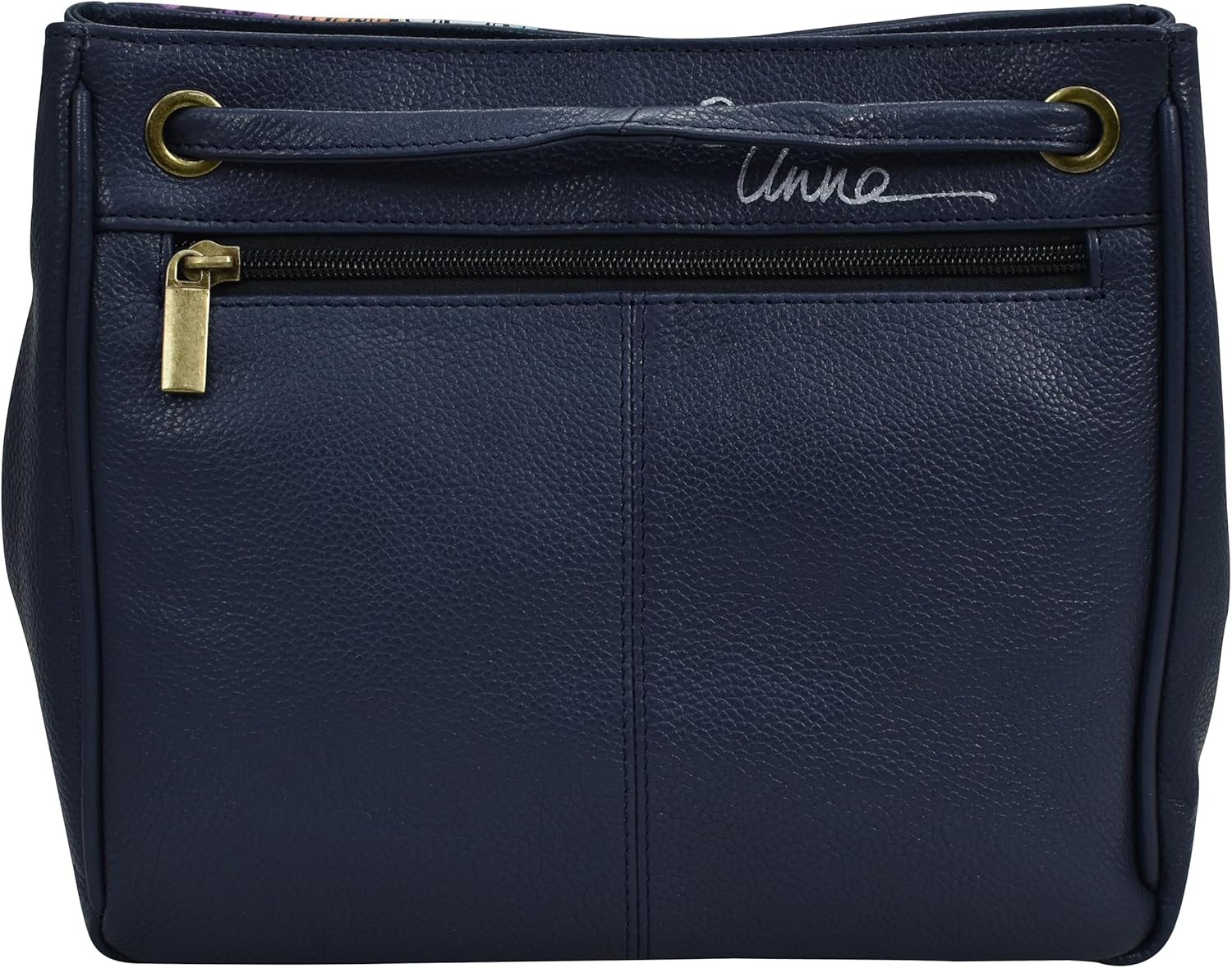 Anna by Anuschka Slip Handle Shopper with Strap, Magical Wings Navy, Magical Wings Navy, One Size image number 3