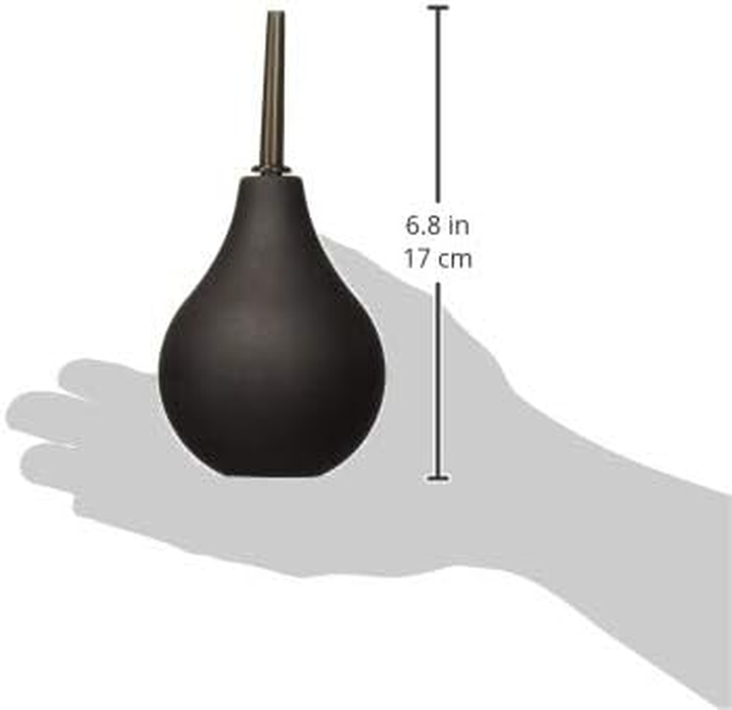 Shibari Triton Easy-Squeeze Enema Bulb, New & Improved Flexible Tip for Ultimate Comfort, Bpa & Phthalates Free, Ease Anal Silicone Douche for Men & Women, 7.4 Fluid Oz, Black