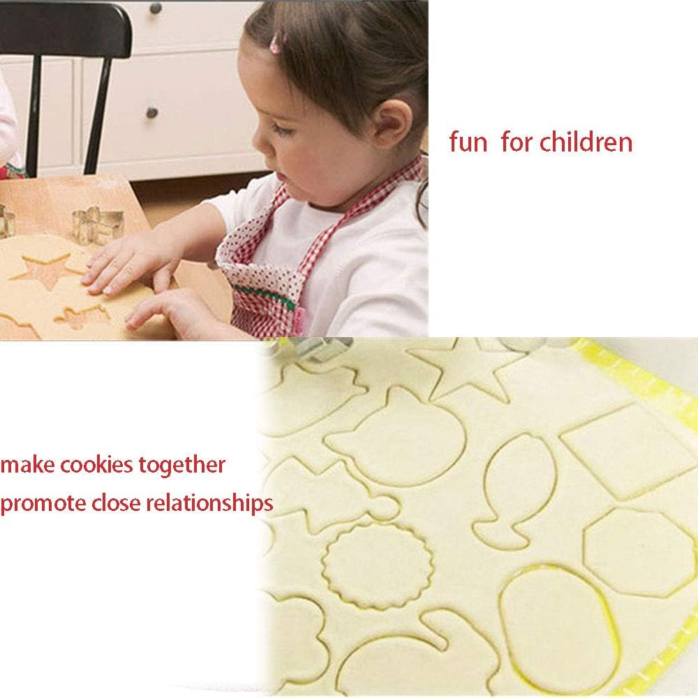 2 Pcs Cookie Cutters, Aluminum Alloy Cartoon Cat Head Design Pastry Cookie Cutter Suitable for Cookie Cake Fondant DIY Baking Bakeware Decoration image number 6