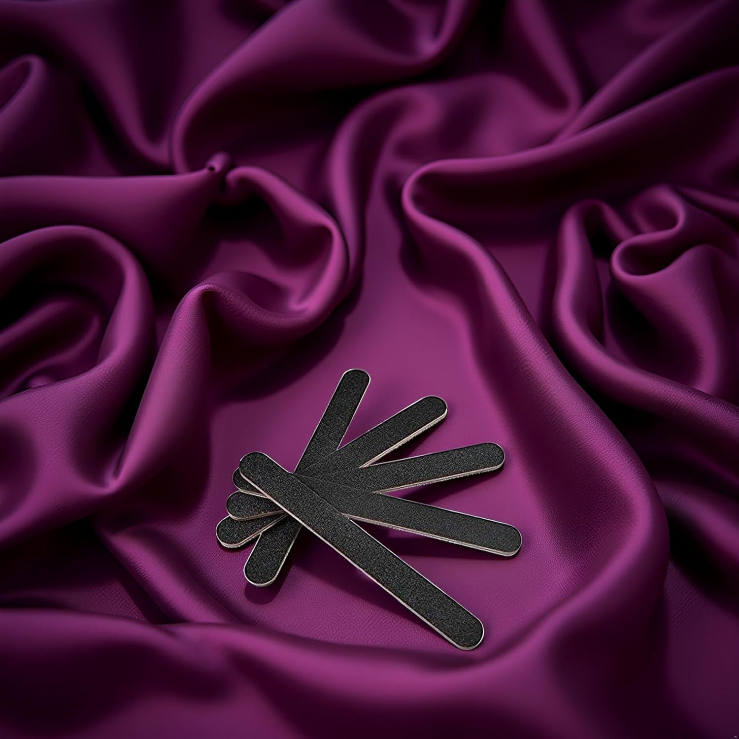 5 Pcs Black Large Jumbo Professional Nail Files Emery Boards Buffers Grit 100 Creative and Exquisite Workmanship image number 2