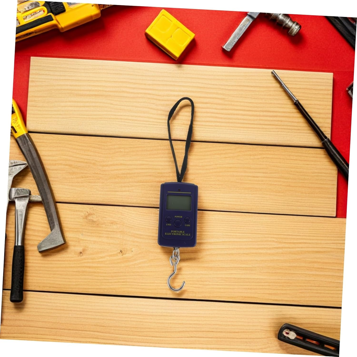 HANABASS 40Kg Portable Electronic Scale for Luggage Capacity Blue Backlight LCD Display Travel Fishing Hanging Scale for Accurate Weight Measurement image number 3