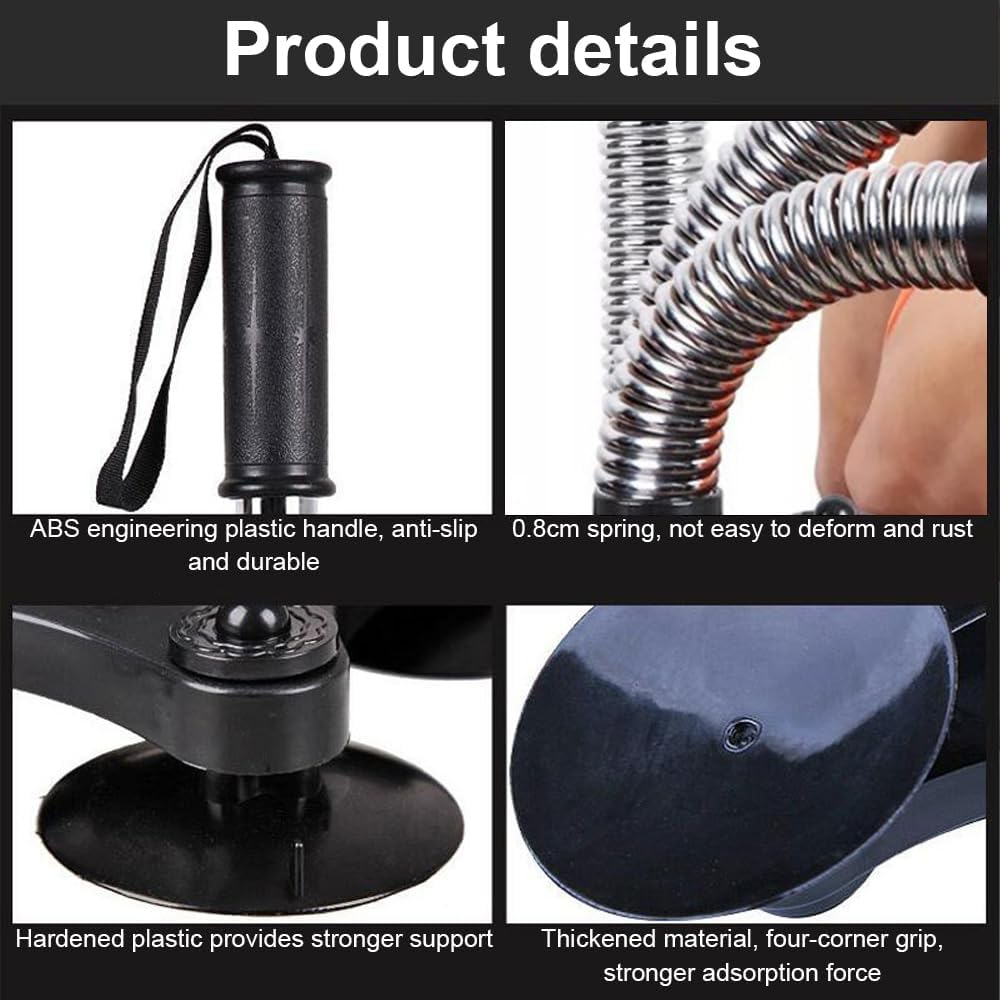 Arm Wrestling Trainer, 45-50Lbs Forearm Trainer Anchored Power Twister, Arm Wrestling Resistance Spring Bar Exerciser for Biceps, Forearms, Shoulders, Chest Home Fitness Wrist Exerciser Muscle image number 5