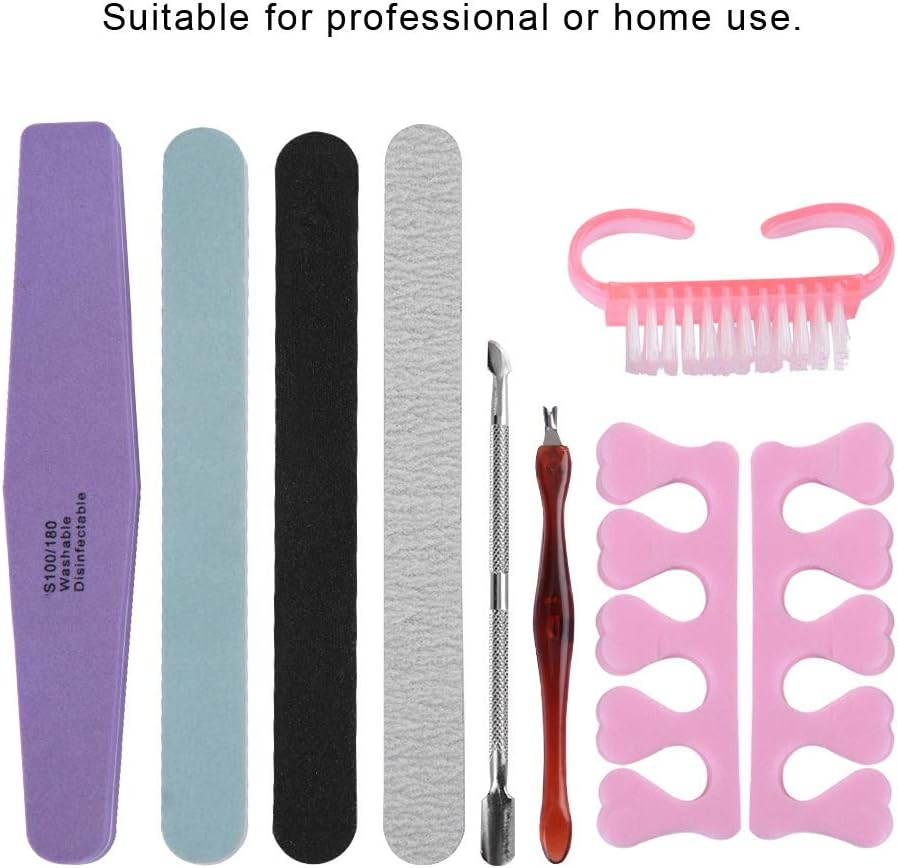 Manicure Set, Nail Files Set, Professional Nail Files and Buffer Manicure Kit, for Gel Nail Art Fingernails Toenails Travel, Gift image number 3