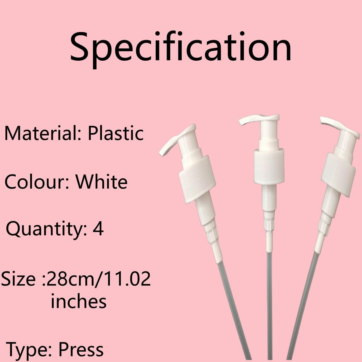 Zxjsisy Leak Proof，Fits 1 L/33.8 Oz Bottles, 28/410 Neck Size，4 Pack Professional Universal Shampoo Pump Bottle Dispenser image number 1