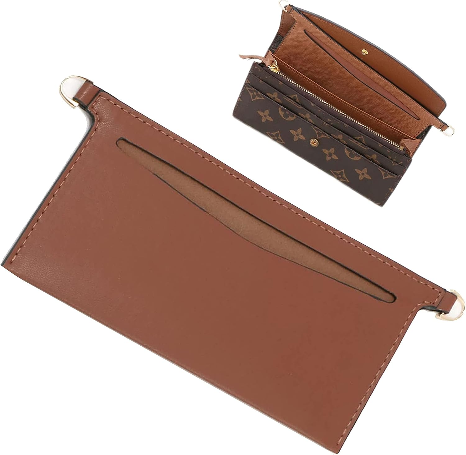 Lckaey Purse Kit Sarah Bag, Detachable Bag Inserted into Organizer Emily Wallet Diagonal Shoulder Bag