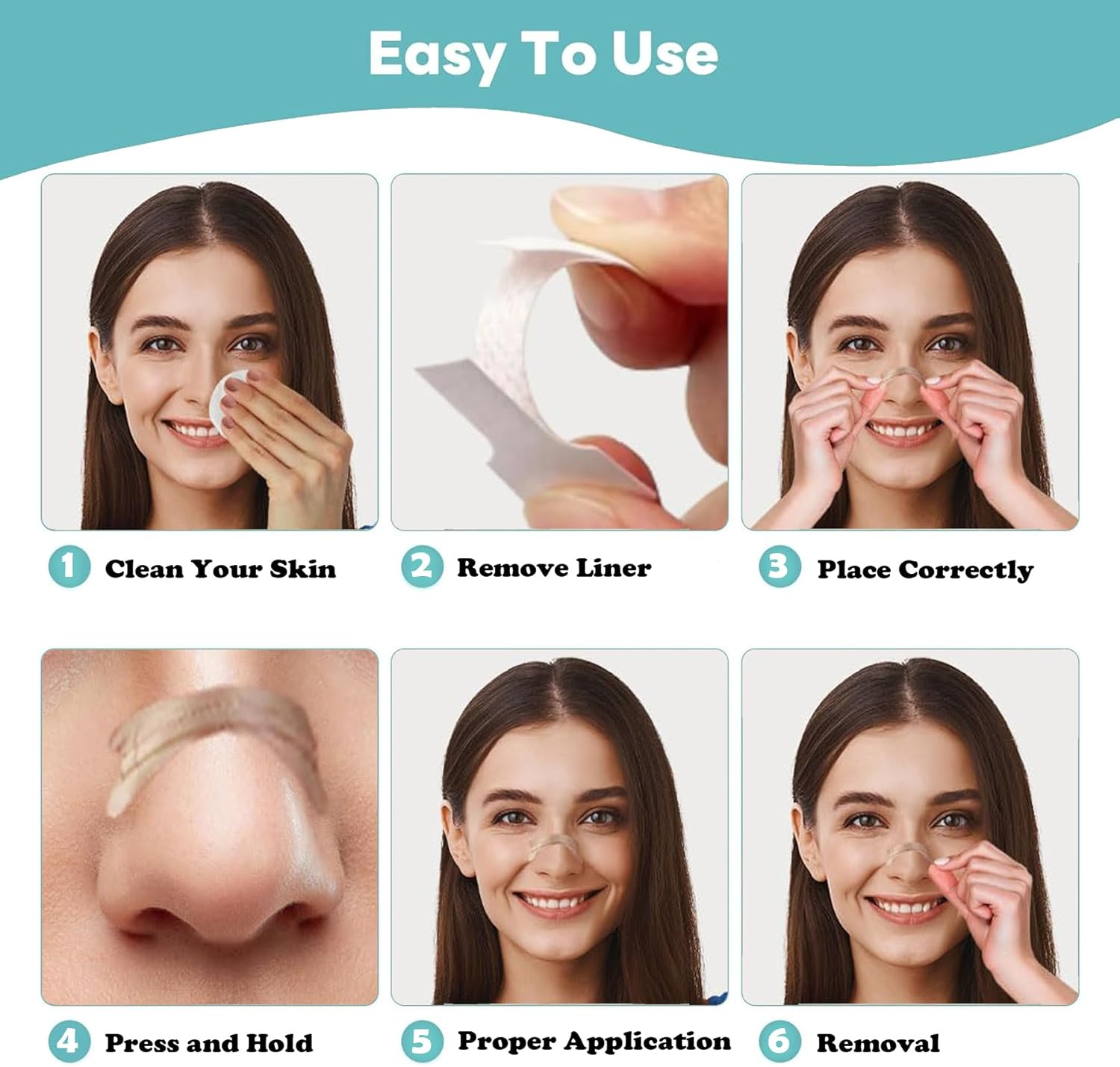 Anti Snoring Devices, Breathe Right Nasal Dilator Strips, Nose Strips for Sleeping (Pack of 120) image number 1