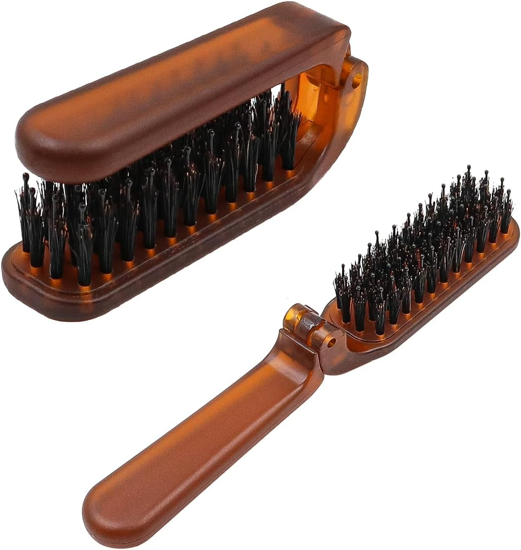 CENPEK Folding Hair Brush, Mini Hair Brush, Travel Hair Brush, Small Massage Comb for Thin, Thick Hair image number 6