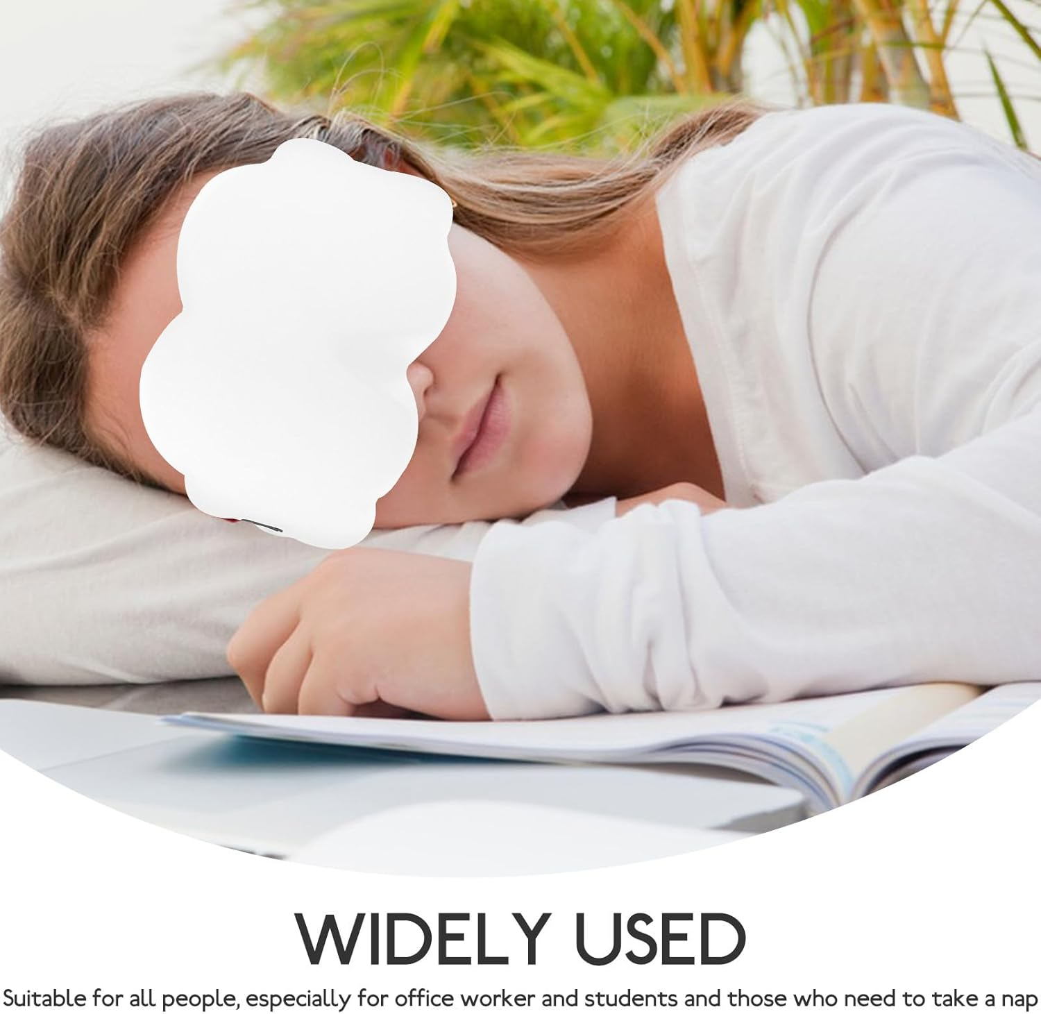 HOLIDYOYO 3D Cloud Sleep Mask for Women Teens &ndash; Adjustable Double-Layer Eye Mask with Light Blocking, Soft Breathable Fabric for Home, Travel, and Meditation image number 6