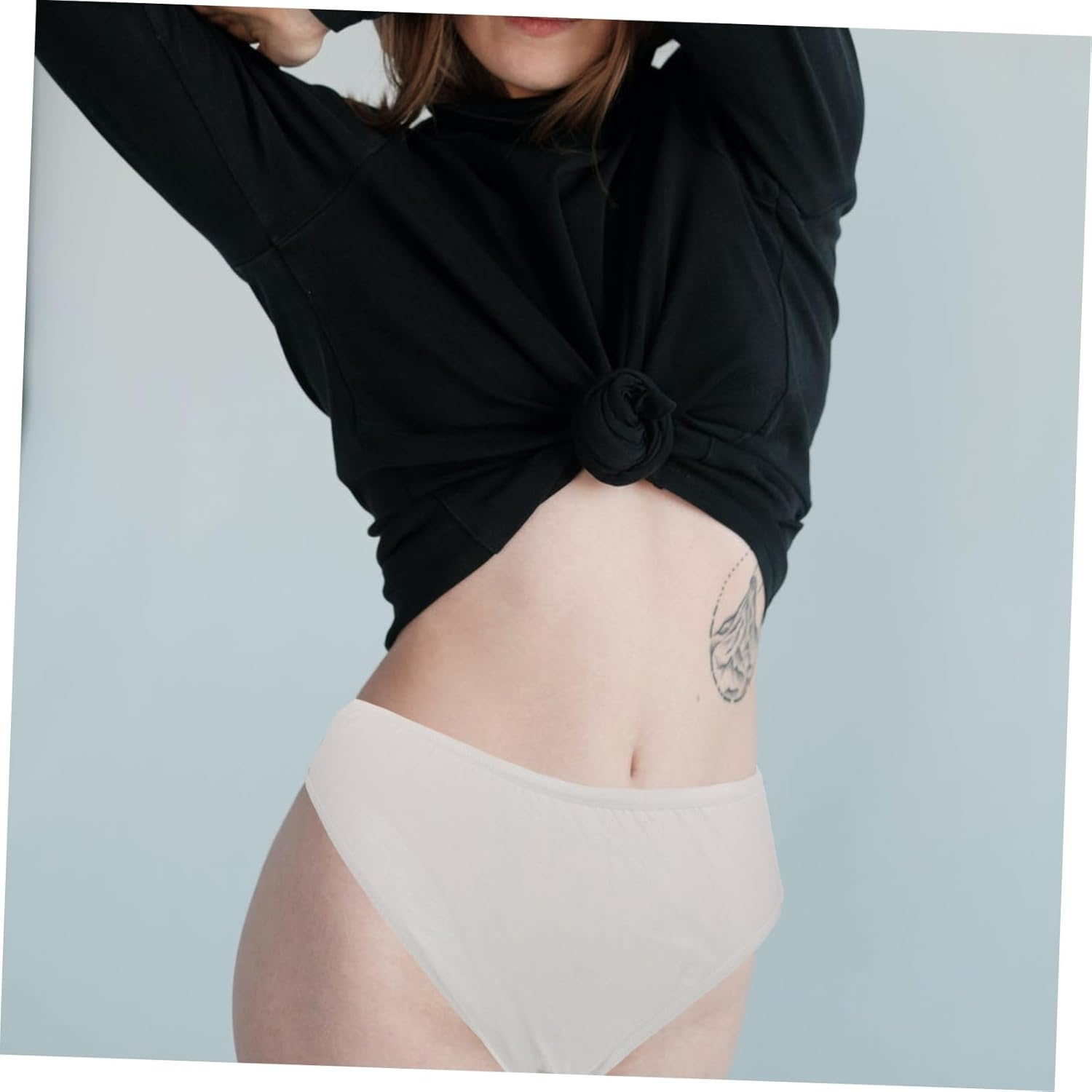 Disposable Maternity Panties Pure Cotton Underwear Breathable Moisture-Absorbing XXL Women Postpartum Period Briefs White 4Pcs Portable image number 6