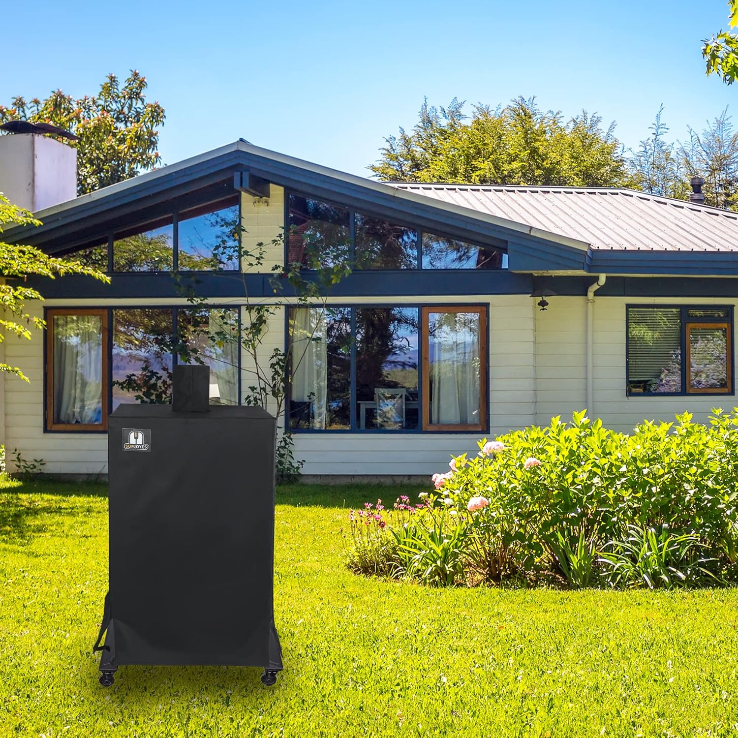 SUPJOYES Grill Cover for Pit Boss 4/5-Series Pellet Smoker, PBV4PS1, PBV5PW1, PBV4PS2, Heavy Duty Waterproof Pit Boss Vertical Pellet Smoker Cover image number 2