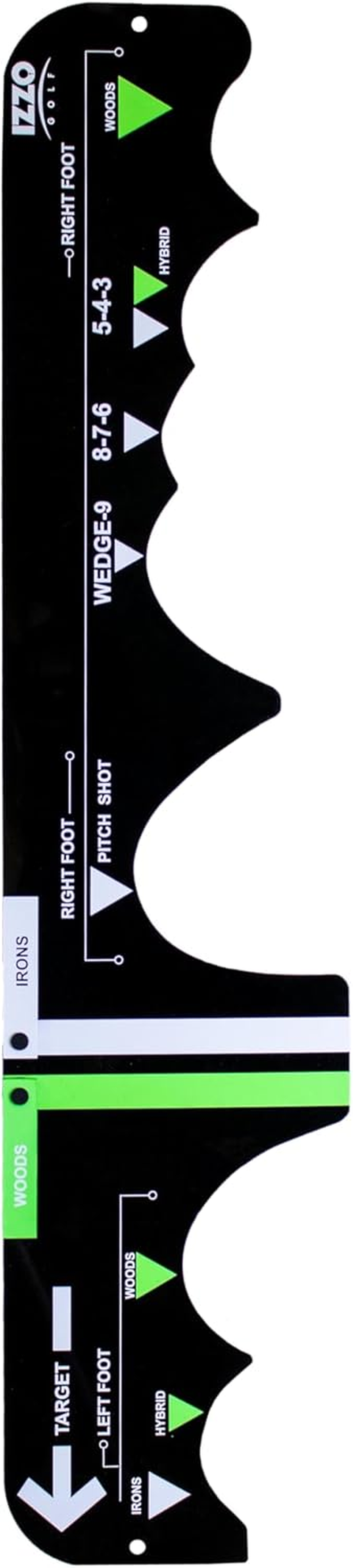 Izzo Golf Sure Stance Ball Position Trainer image number 1