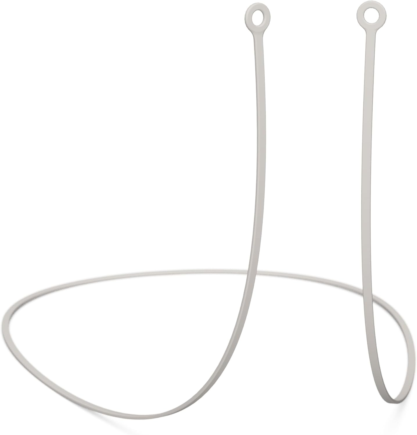 CURVD Earplug Lanyard, Soft Durable Flexible Silicone Cord Lanyards for Convenient Safe Hold of Earplugs, Earphones & Earbuds (Cloud)