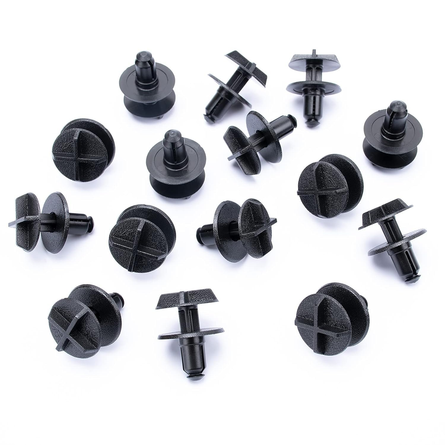 MEZOKUCEL 20Pcs Battery Covers Cowl Panel Retainer Clips LR024316 Fit 9Mm Hole Black Nylon Compatible with Car Interior Parts Defender 90 110, Fits Evoque 2012-On image number 5