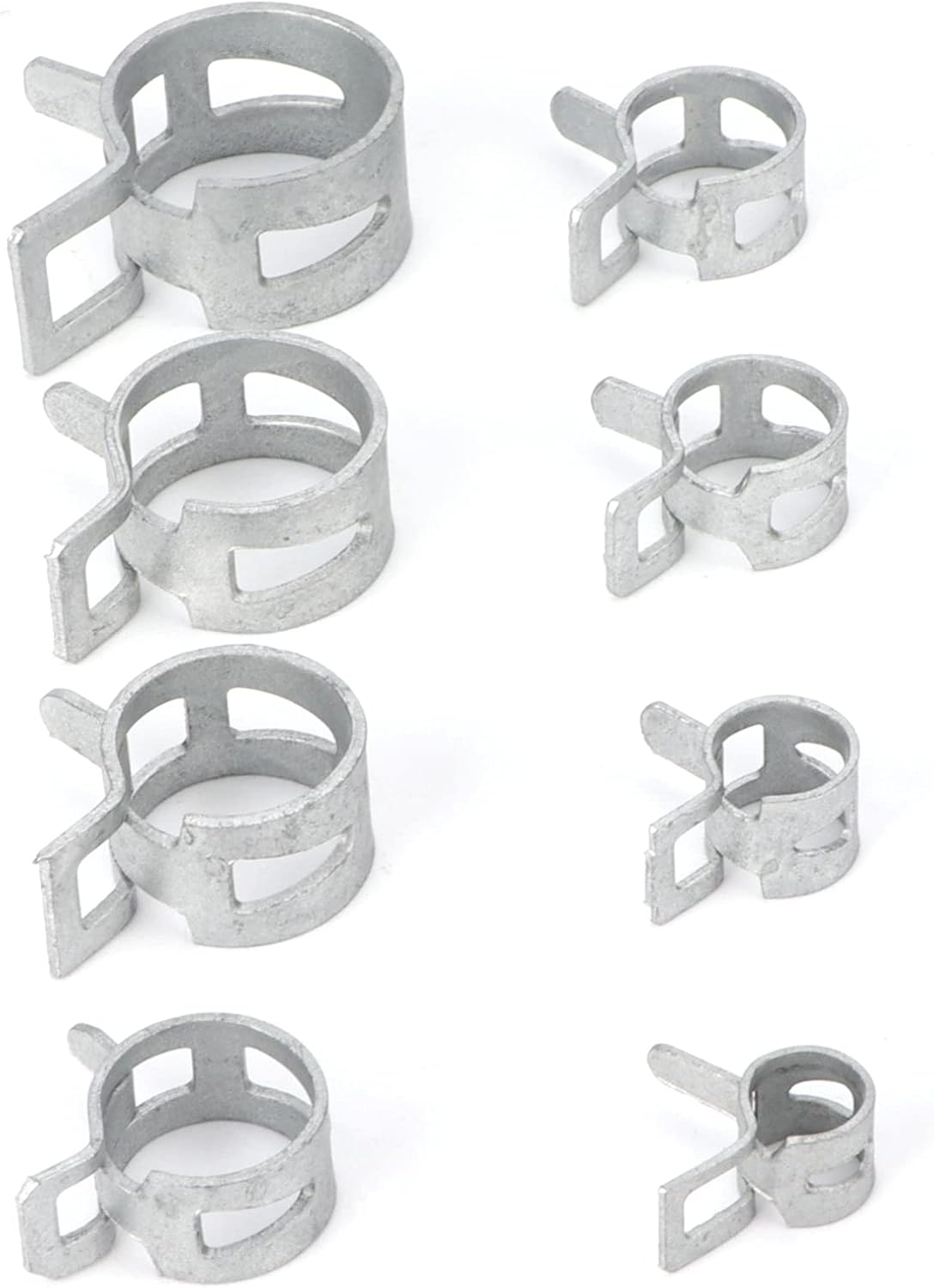 Joyzan Spring Band Hose Clamps, Stainless Steel Silicone Vacuum Hose Assortment Kit Fuel Line Air Tube Water Pipe Clip Fasteners 6.5Mm 8Mm 10Mm 11Mm 12Mm 14Mm 16Mm 18Mm 160Pcs image number 5