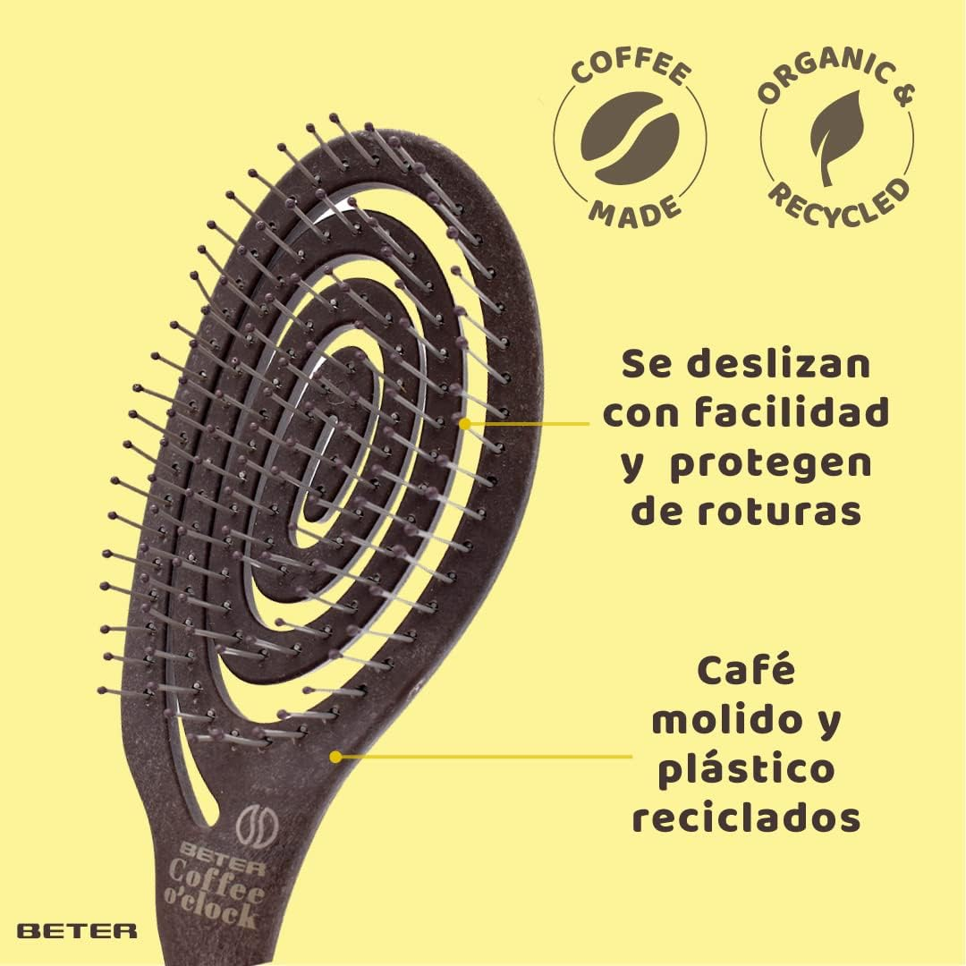 Beter - Detangling Hair Brush with Flexible Picks and Anti-Pull - Modelocoffee O'Clock image number 4