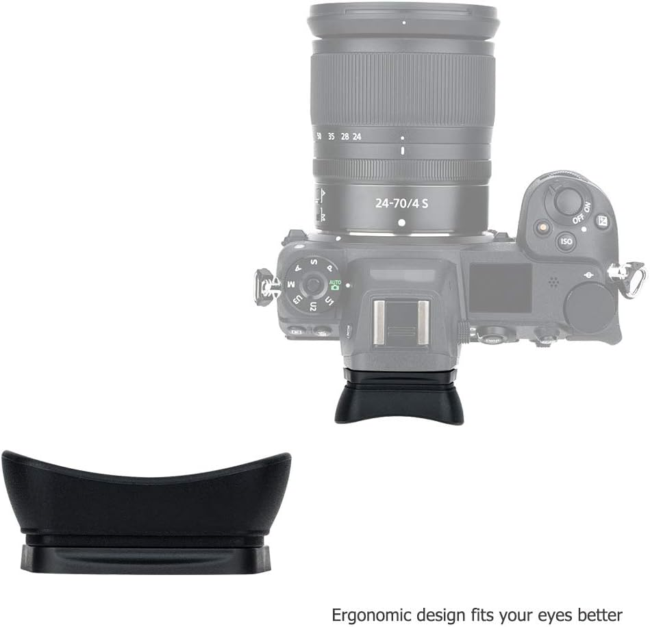 Soft Silicon Camera Viewfinder Eyecup Eyepiece Eyeshade for Nikon Z7II Z6II Z5 Z6 Z7, Replaces DK-29 Eye Cup Protector image number 3