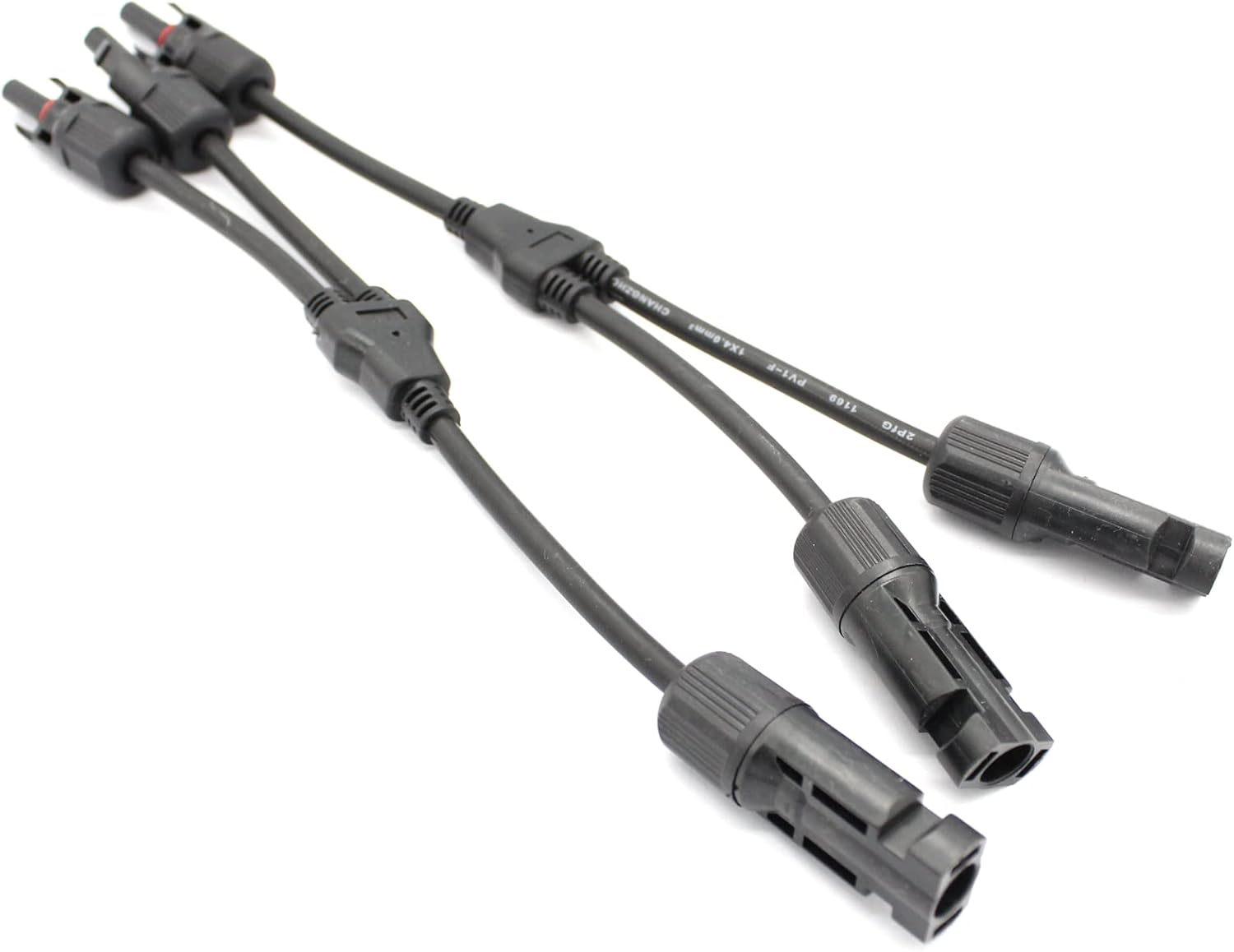 DIGISUO T Type/Y Type Branch Parallel Connector 30A 1000V TUV Solar Panel PV DIY Cable (Y Type 1 Pair M/FF and F/MM) image number 6