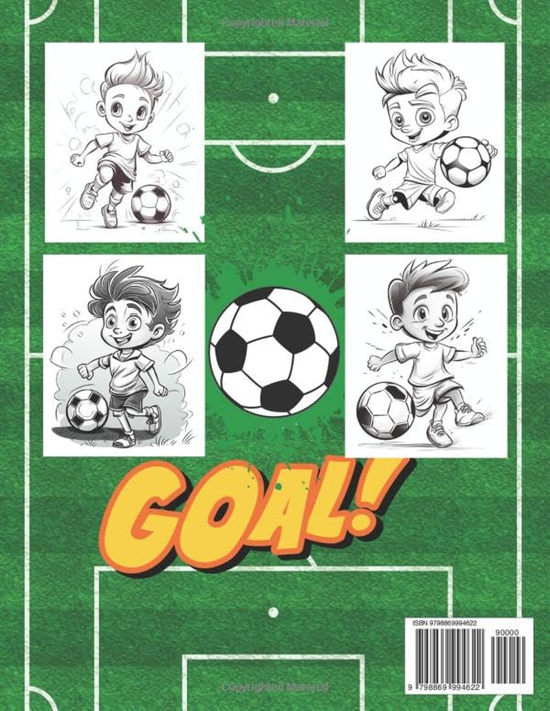 Soccer Coloring Book for Kids Ages 4-8.: Perfect Gift for Any Children Who Likes Soccer.