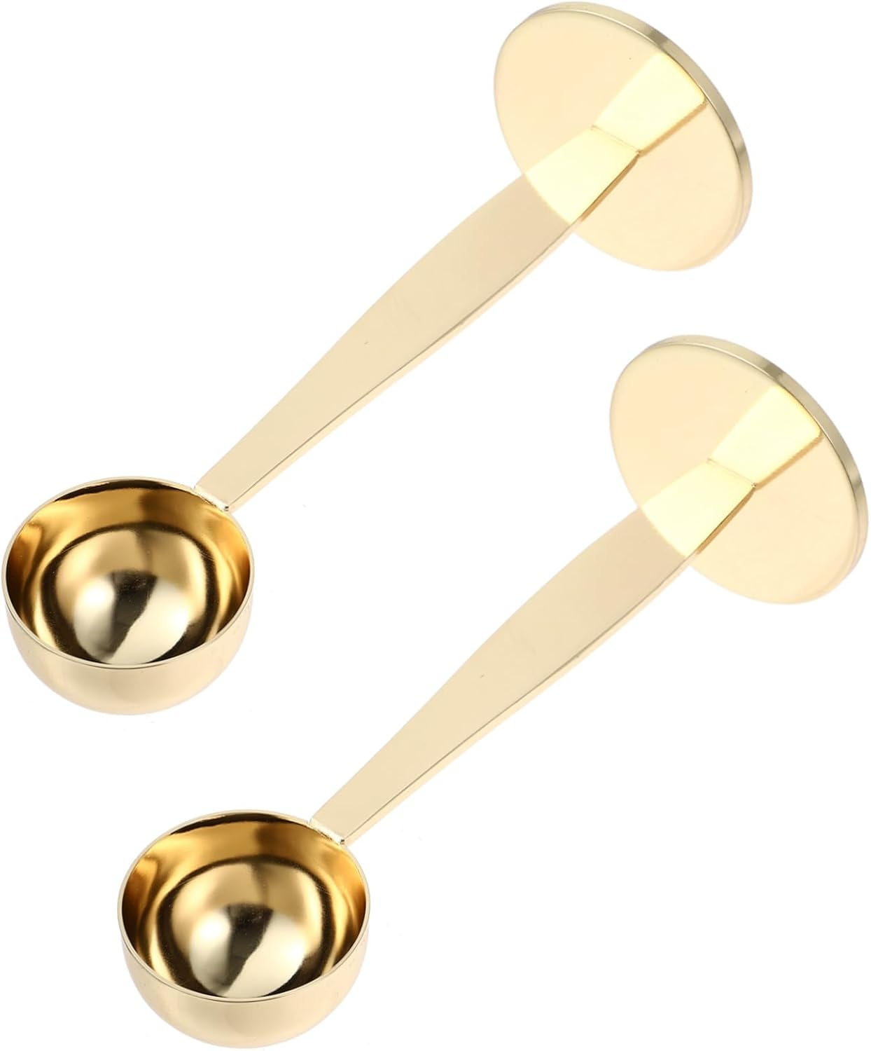 ASAKKURA 2Pcs Coffee Spoon Measuring Scoop for Ground Espresso Powder Hammer Tamper for Dosing Cup