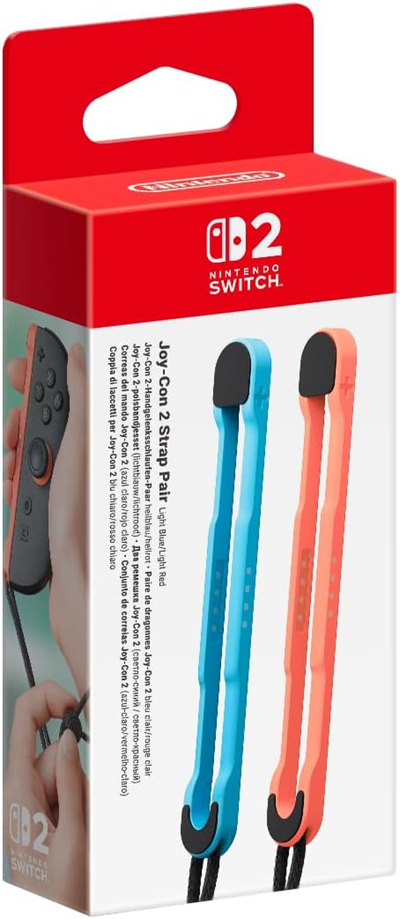 Nintendo Switch Joy-Con 2 Strap Pair - Light Blue & Light Red image number 4