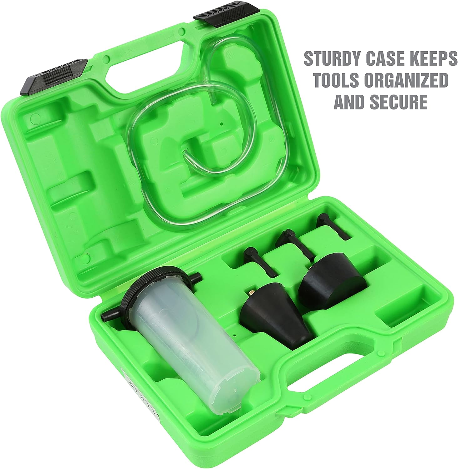 OEMTOOLS 27311 Power Steering and Brake Bleed Adapter Kit, Works W/Hand Vacuum Bleeder, Brake Line Bleeder Kit W/ 2 Rubber Power-Steering Adapters image number 6