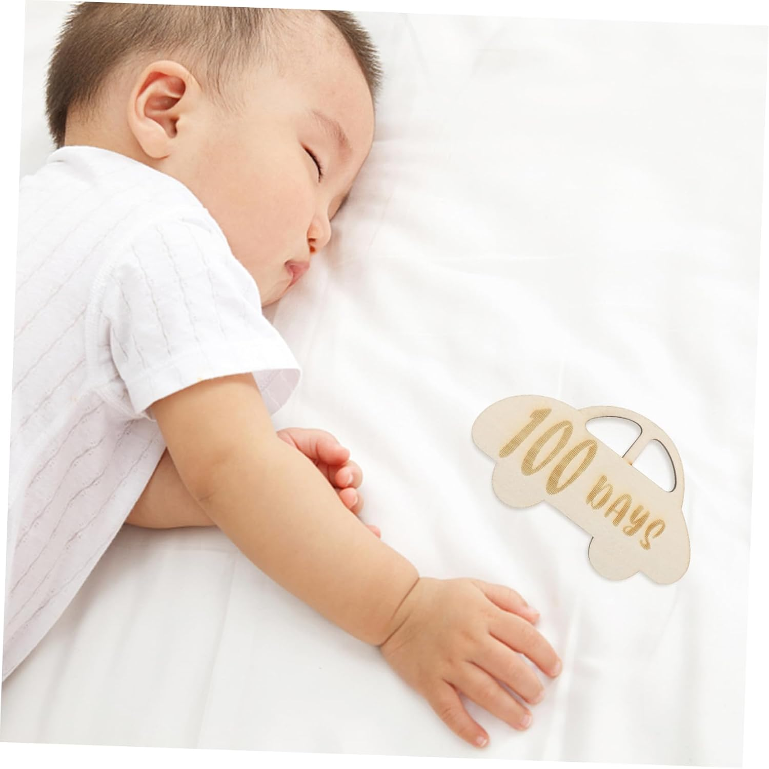 HOODANCOS Custom Milestone Sign Wooden Growth Record Cards Born Milestone Souvenir Decor image number 6