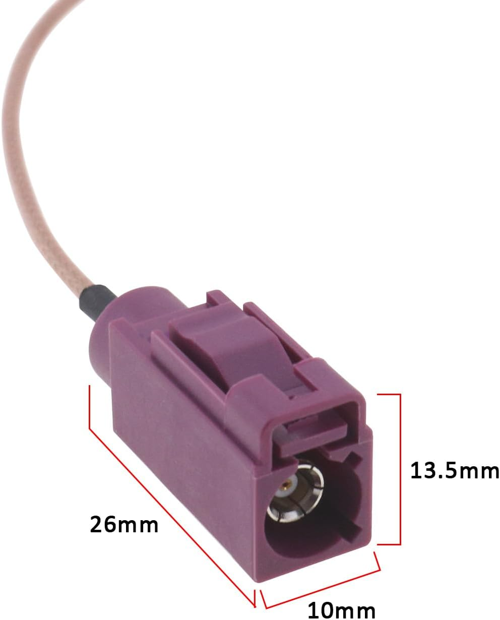 1 X Car Antenna Bluetooth Wifi Fakra Antenna Adapter Connector Cable Compatible with BMW NBT EVO ID4 ID5 ID6 I-Drive Carplay Retrofit