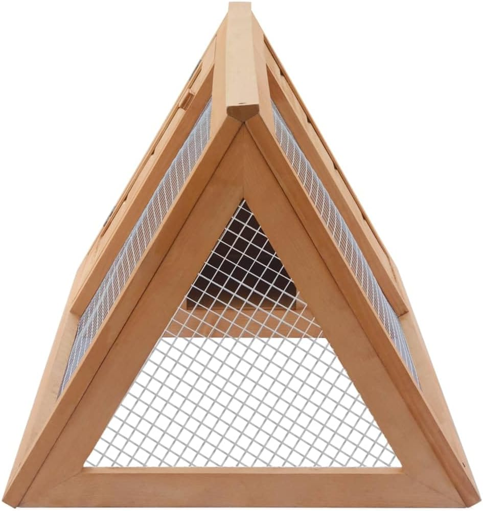 Rabbit Hutch, Outdoor Animal Rabbit Cage Guinea Pig Cage Outdoor Wooden Bunny Hutch Rabbit Cage for Small Animals, 98 X 50 X 41 Cm image number 2