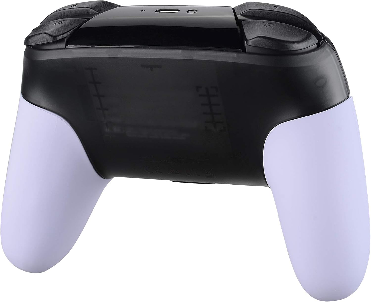 Extremerate Light Violet Replacement Handle Grips for Nintendo Switch Pro Controller, DIY Custom Hand Grip Shell for Nintendo Switch Pro - Controller NOT Included - Cherry Blossoms Pink image number 2