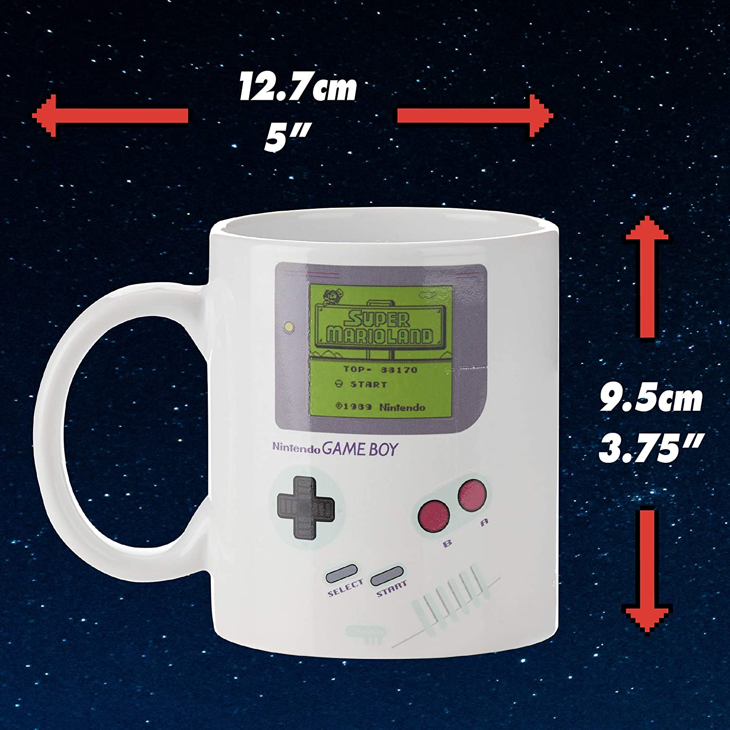 Paladone Nintendo Game Boy Heat Change Mug, 300 Ml Capacity image number 4