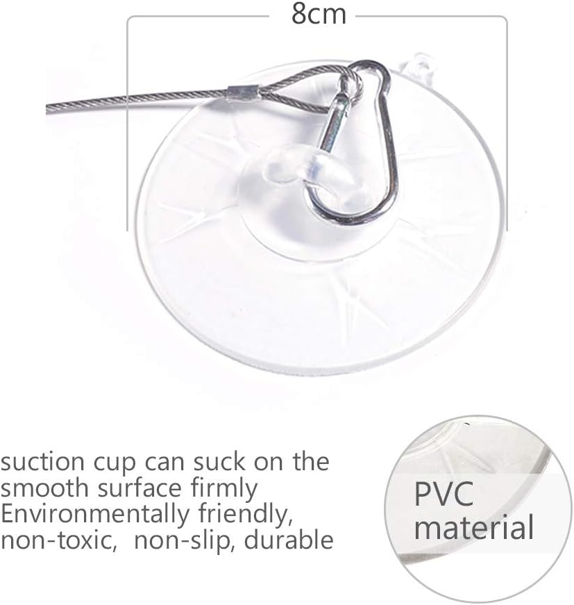 Zolyet Cat Window Hammock Suction Cups Cat Window Perch Suction Cups Replaceme of Suction Cups Transparent image number 2