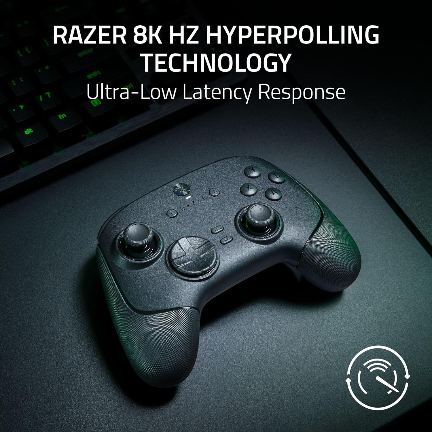 Razer Wolverine V3 Pro 8K PC Wireless Gaming Controller: 8000 Hz Polling Rate - TMR Thumbsticks with Swappable Caps - up to 36 Hr Battery - 6 Remappable Buttons - Fast Triggers - Carrying Case - Black image number 1