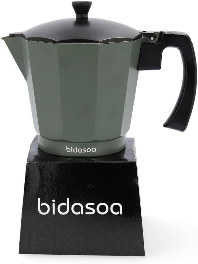 Bidasoa VERA Coffee Machine, Green, Aluminium, 12 Cups