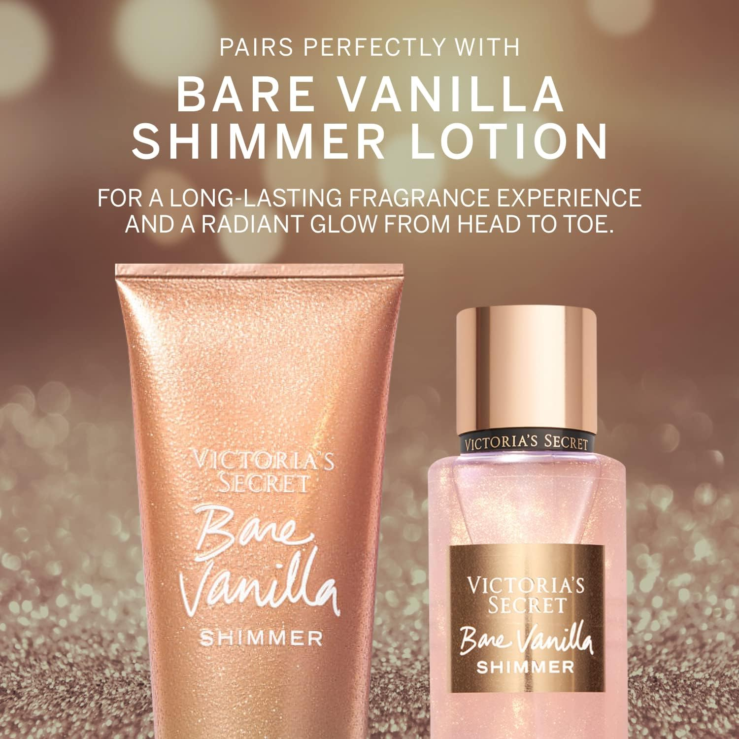 Victoria'S Secret Bare Vanilla Shimmer Mist 8.4 Fl Oz image number 4