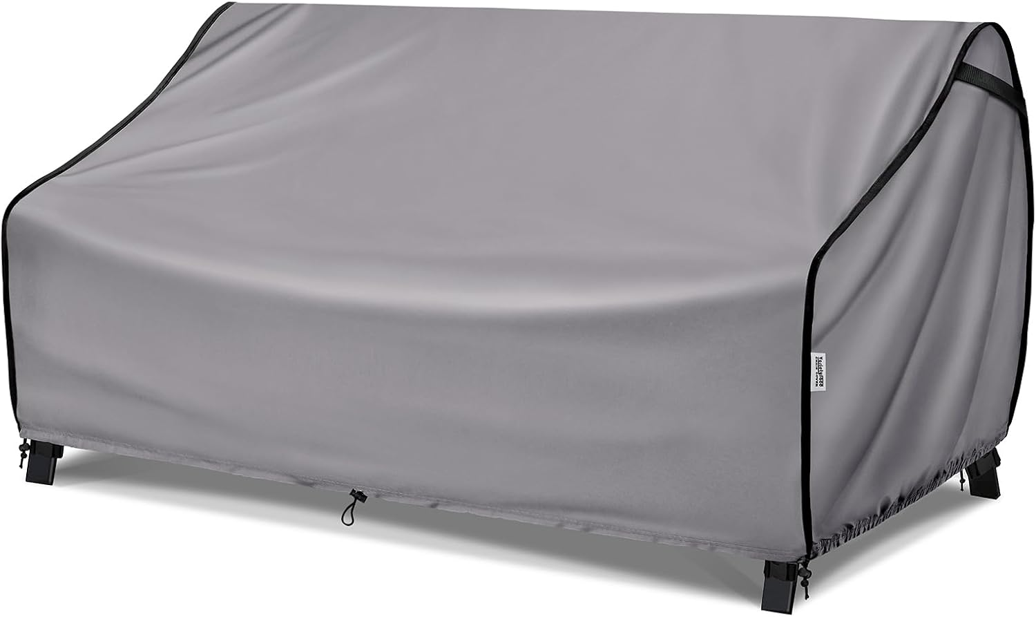 Outdoor Furniture Covers for Sofa Waterproof, Fits up to 54W X 38D X 29H Inches, Patio Loveseat Cover Tear Resistant, Grey