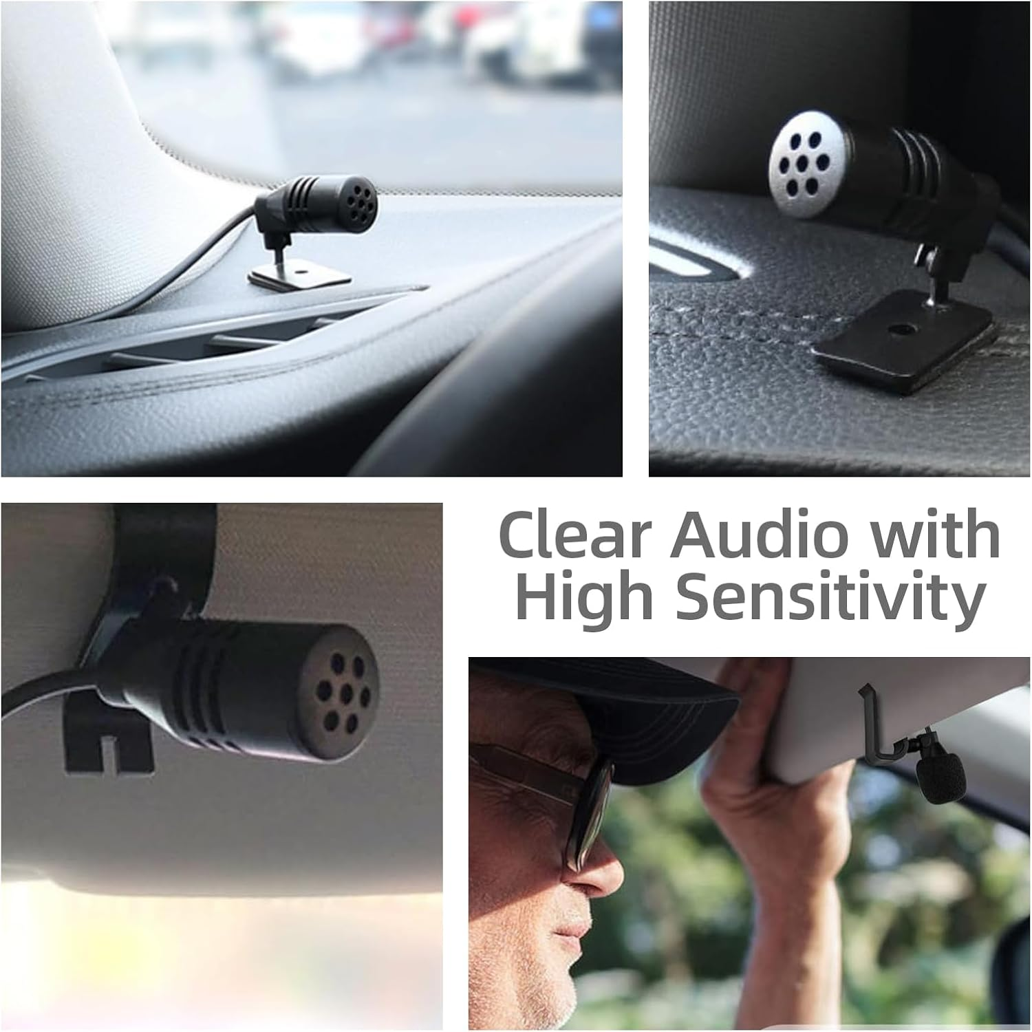 3.5Mm Microphone Assembly Mic for Car Vehicle Head Unit Bluetooth Microphone Car Microphone Compatible with GPS DVD Stereo for Hands Free Communication image number 5